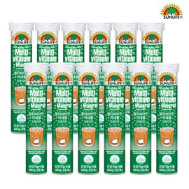 (Sunlife) Multivitamin + Mineral Orange Flavor (4400mg x 20 tablets) x 12 bottles / (썬라이프) 멀티비타민+미네랄 오렌지맛 (4400mg x 20정) x 12병