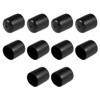sourcing map 10pcs Rubber End Caps 20mm ID Vinyl Round