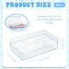 Patelai 24 Pack Pencil Box for Kids 8.3x4.7x2.4 Plastic Clear