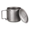 Aomiun Ultralight Titanium Cup Outdoor Portable 2PCS Cup Set 350ml
