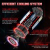 CHUSYYRAY For Chevy Caprice 1987-1990 4X6000K COB High Low Beam