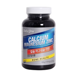 Daily One Calcium Magnesium Zinc, 120 tablets, 1 piece / 데일리원 칼슘 마그네슘 아연, 120정, 1개