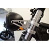 Alchemy Parts Motorcycle Brushed Headlight Brackets with Fork Clamps to