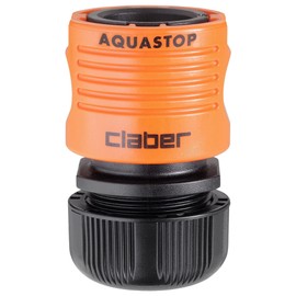 Claber 8603 Rapid Fittings for Rubber, 1/2 F, Stop