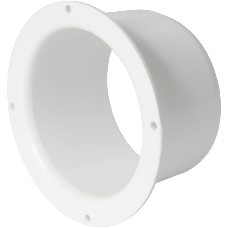 4" Inch / 100 mm Duct Connector Flange, Plastic Straight