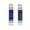 DIN Rail 18 mm Voltage Current HZ Meter AC 80-500V