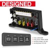 buymoremoreshop For Jeep Wrangler JK 4 Gang Switch Panel Electronic