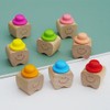 Samcos Baby Teeth Case, Wooden Baby Teeth Holder, Compact Baby