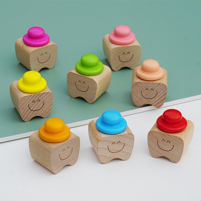 Samcos Baby Teeth Case, Wooden Baby Teeth Holder, Compact Baby