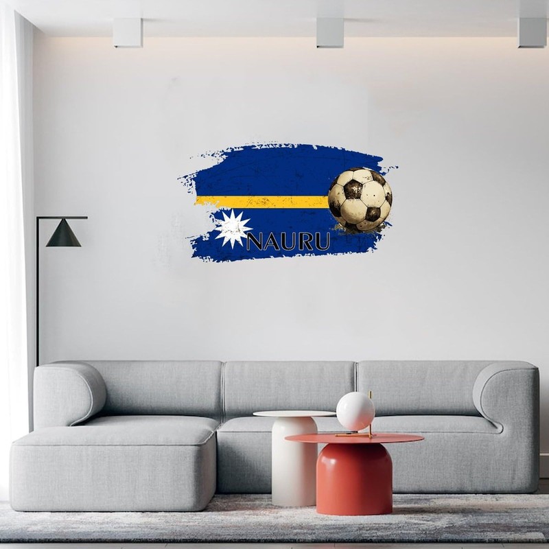 Football Theme Nauru Notebook Home Wall Decor Wall Sticker Murals