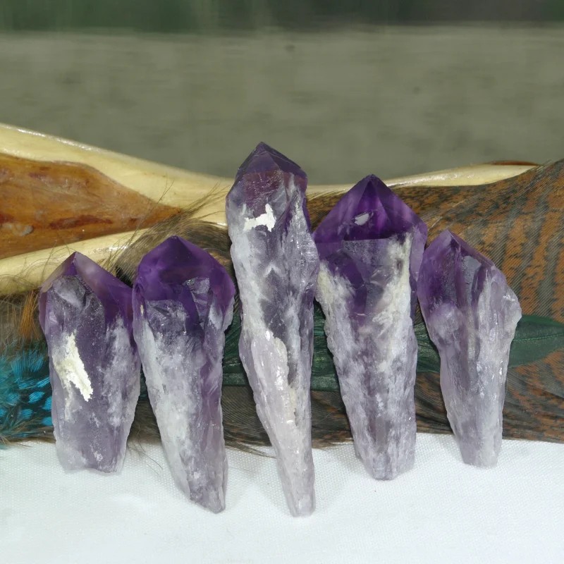Natural Bahia Amethyst Scepter Amethyst Point Raw Amethyst Points Raw