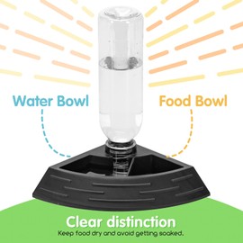 Nobleza - Turtle Water Bowl, Feeding Bowl, Turtles Reptiles Feeding Food Bowl, Water Bowl, Automated Feeder Plastic Drinking Bowl, Lizard, Size S