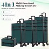 AROUS Rolling Makeup Train Case 4 in 1 Cosmetology Case