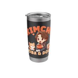 Cute Kimchi Boba & Dogs Stainless Steel Insulated Tumbler