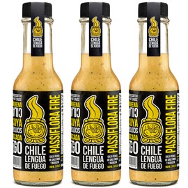 Hot Sauce | Chile Lengua de Fuego (Pack of 3, Passiflora Fire)