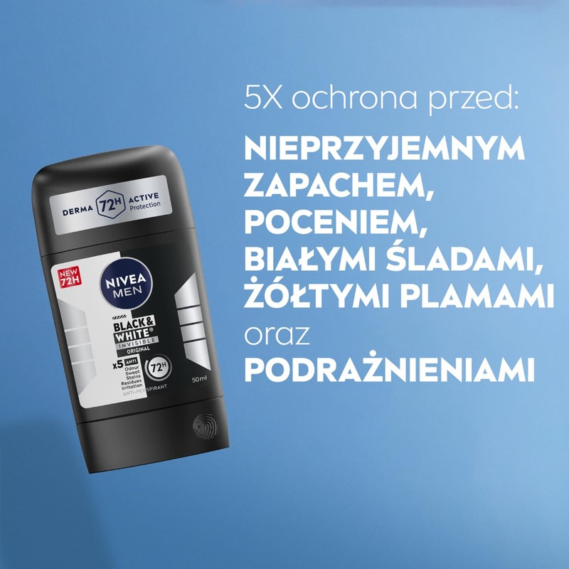 NIVEA MEN Black & White Original Antiperspirant Stick 50 ml