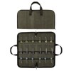 QEES Pocket Knife Roll Bag,Zipper Knife Display Case with 18