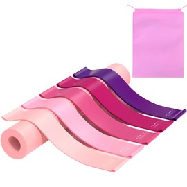 LifeStyle & Home Training Tube, Exercise Band, Storage Bag Included, Set of 5, Full Body Pro Guide, Home Fitness, Stretching, Weight Training, Yoga