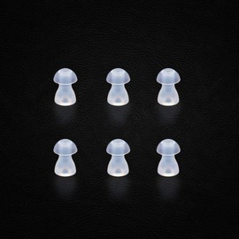 （6pcs/lot）Hearing Aid Ear Tips Silicone Earplug Domes for BTE,ITE and Pocket Hearing Aids Ear Bud Replacements (Small φ8mm)