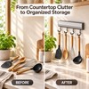Wall Mounted Kitchen Hook Rack for Utensil Storage – Space-Saving
