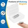 Wukong 15x4mm Round Strong Magnets, 10 Pack Small Fridge Magnets