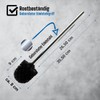 Daloual - 10 x Replacement Toilet Brush Head Black Diameter