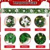 Christmas Garland, 2.7 m Christmas Garland with Lighting, Christmas Garland