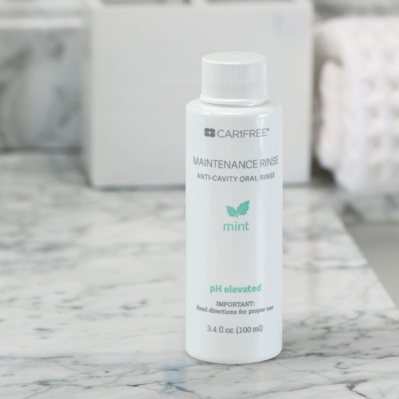 CariFree Maintenance Rinse, Mint Flavored, Travel Size for On-The-Go Convenience,