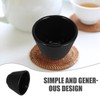 DECHOUS Cast Iron Tea Cup Coffee Cup Black Cast Iron