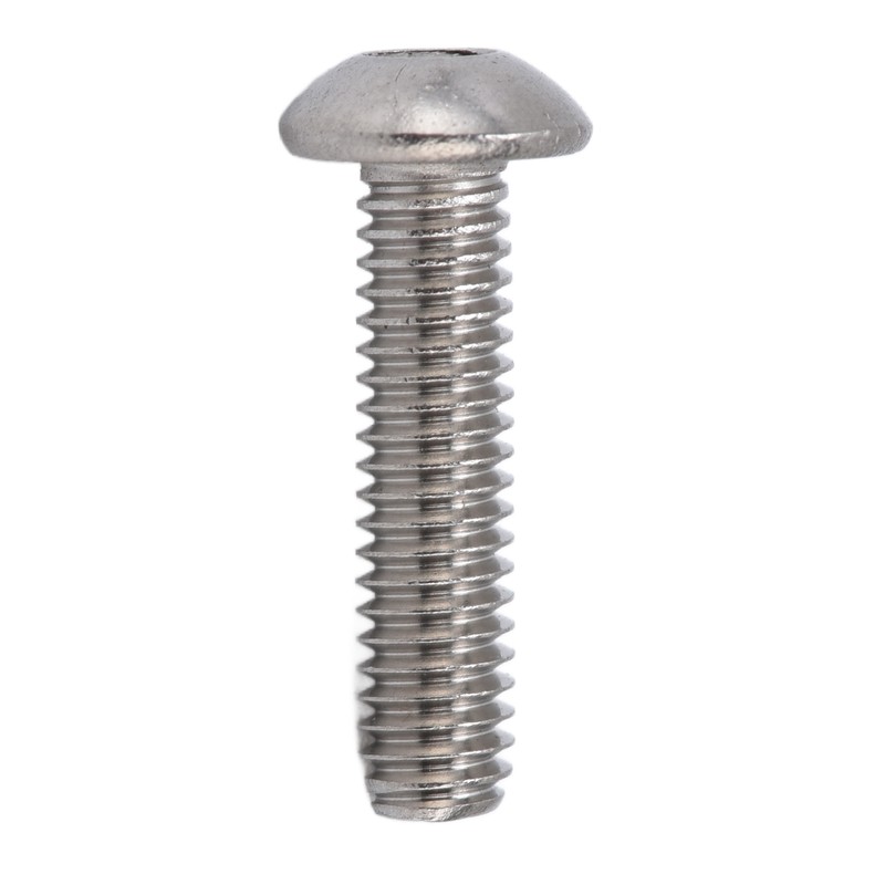 100Pcs Button Head Socket Caps Screws M4 Galvanized Steel for