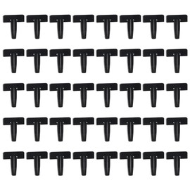 BENECREAT 40Pcs Acrylic Honeycomb Dowel Pins, Laser Engraving Machine Accessories, Black, 11.8mm x 33.5mm, 4.5mm Diameter, Straight Pins