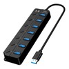 iplusmile 7-Port High Speed USB 3.0 Hub Hub USB for