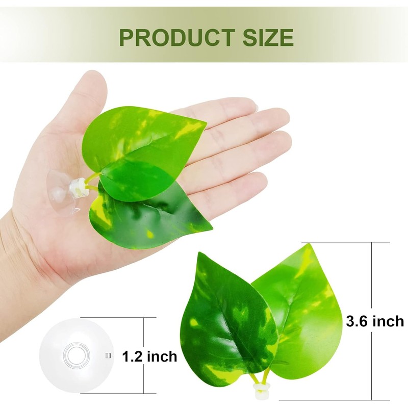 GNOLKEE Betta Leaf Hammock Silicone Peace Plant Accessories, Beta Fish