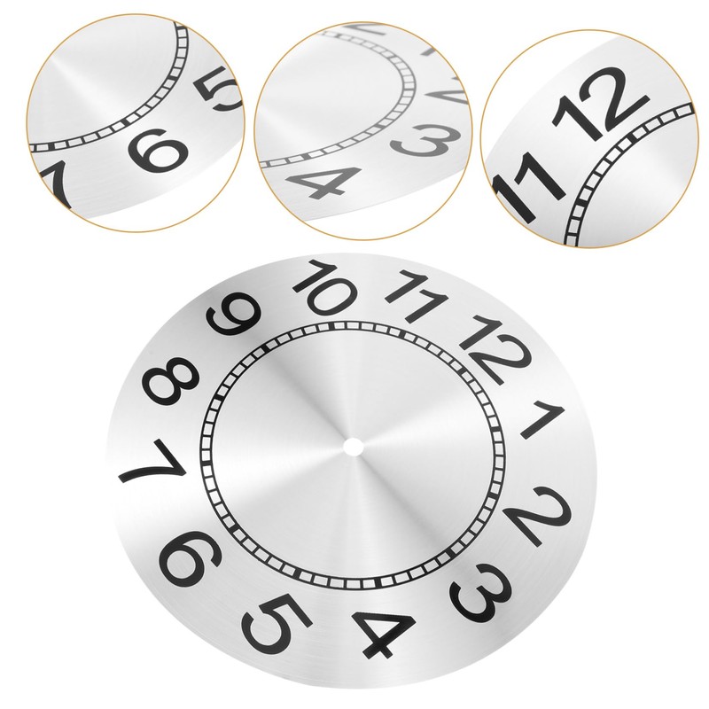 LALAFINA DIY Wall Clock Dial Unique Round Clock Panel for
