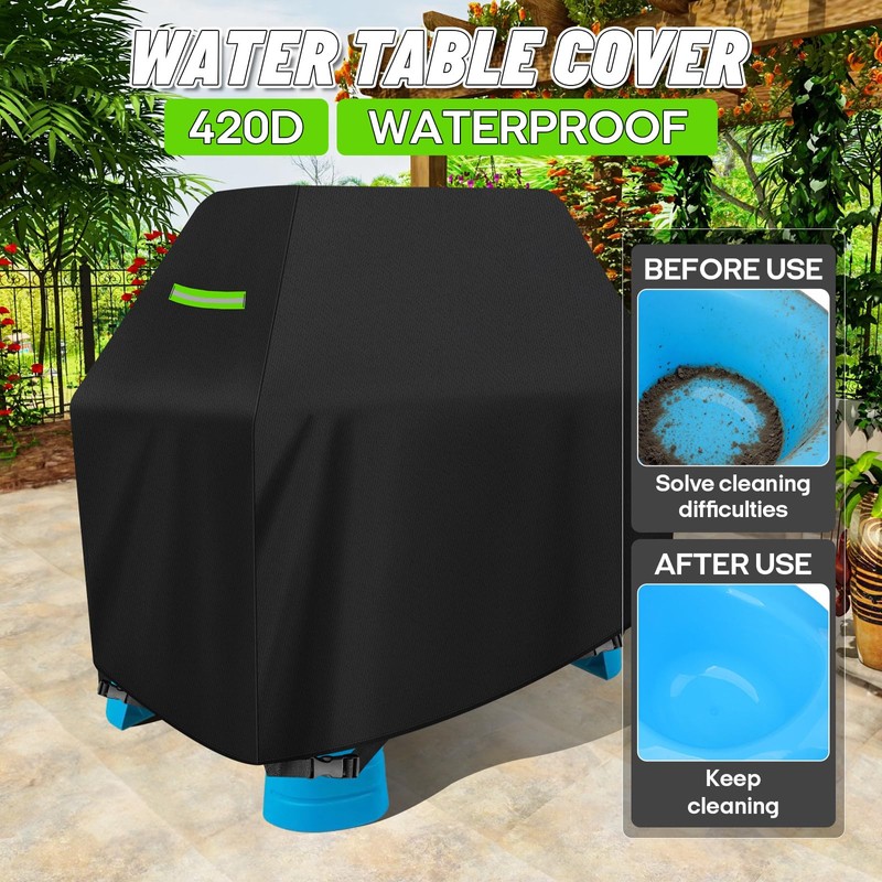 YedZen Kids Water Table Cover, 104x63x84cm 420D Heavy Duty Waterproof
