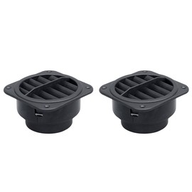 Surakey Auxiliary Heater Air Outlets 60 mm Car Heater Air Duct Air Outlet Heating Duct Accessories Rotating Hot Air Outlet for Air Heating Auxiliary Heater Car Bus Boat Vent Outlet Pack of 2