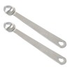 BERYLER 2PCS 1/8 Teaspoon(1/8tsp, Dash) Single Tiny Measuring Spoon, Small