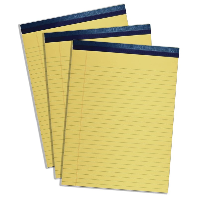 Top Flight Legal Pad, 8.5 x 11.75 Inches, 0.375 Inch