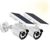 WEILAILIFE Solar Motion Sensor Light Outdoor Wireless Security Floodlight Fake