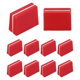 sourcing map Universal Fader Knobs, Red Mixer Fader Caps Slider Potentiometer Replacement Plastic for DJ Controller Mixer Console, 10 Pack