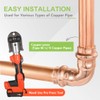 15-Pro Pack Orianse Copper Propress Fittings Plumbing Heavy Duty 1/2"