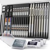 Nicpro 37PCS Art Mechanical Pencil Set, Metal Drafting Pencils 0.5