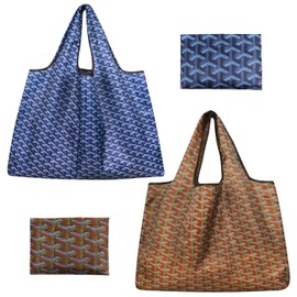 NIDHFG 2-Piece Shopping Bags, Large-Capacity Shopping Bags, Waterproof Shopping Bags, Foldable Shopping Bags, Fashionable Shopping Bags.