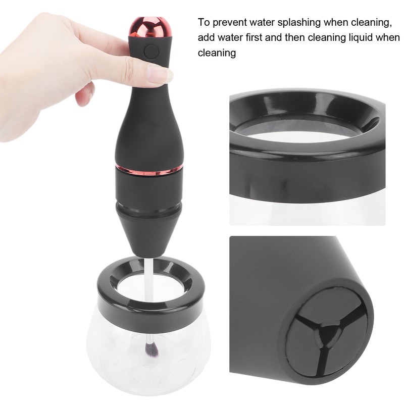 Electric Makeup Brush Cleaner Quick Dry Rechargeable Automatic Brush Cleaner