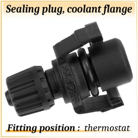 AERZETIX - C70421 - Plug, coolant flange - compatible with Peugeot, DS, Citroën, Fiat, Opel, Toyota - OE numbers 9656351680, 1323 V3, 3553043, 16261YV011