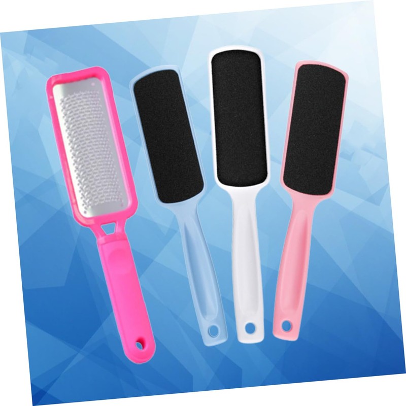 Mikinona Stainless Steel Foot File Double-sided Pedicure Tool 3pcs Sandpaper