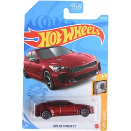 Hot Wheels 2019 Kia Stinger GT, [red] 118/250 Turbo 4/5