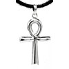 Kiss of Leather Delicate Ankh Pendant Made of 925 Sterling