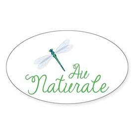 CafePress Au Naturale Sticker Oval Car Bumper Sticker(10-Pack)