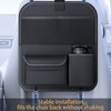Ycpasta Foldable Car Table for Backseat Headrest with Big Pockets